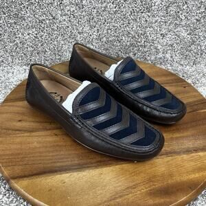 Driver Club USA Men's Size 8.5 Leather Malibu Driver Loafer Brown Shoes